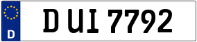 Truck License Plate